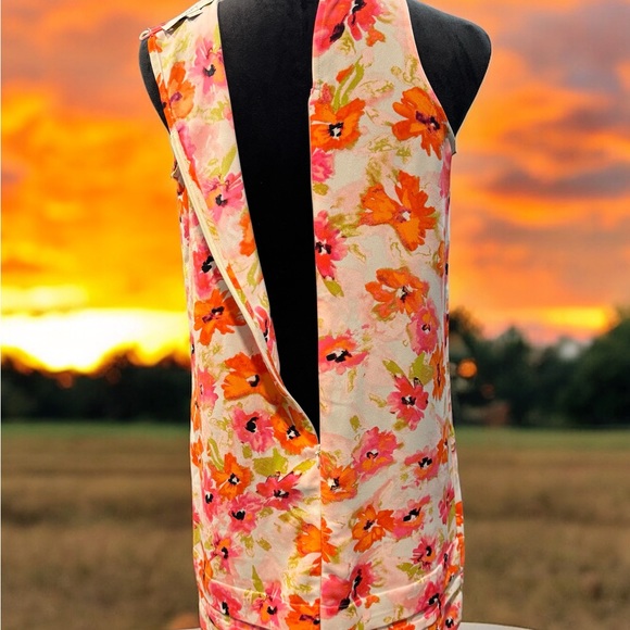 LOFT Floral A-Line Sundress, Size 4P - Picture 4 of 6